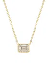Saks Fifth Avenue Women's 14k Yellow Gold & 0.8 Tcw Lab-grown Diamond Pendant Necklace In Yellow Gold