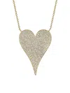 SAKS FIFTH AVENUE WOMEN'S 14K YELLOW GOLD & 0.83 TCW DIAMOND HEART PENDANT NECKLACE