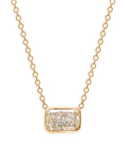 Saks Fifth Avenue Women's 14k Yellow Gold & 0.9 Tcw Lab Grown Diamond Pendant Necklace