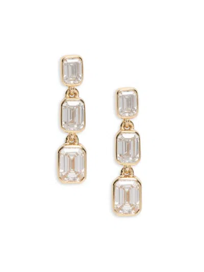 Saks Fifth Avenue Women's 14k Yellow Gold & 0.95 Tcw Lab-grown Diamond Drop Earrings