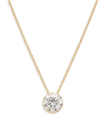 Saks Fifth Avenue Women's 14k Yellow Gold & 0.95 Tcw Lab Grown Diamond Pendant Necklace