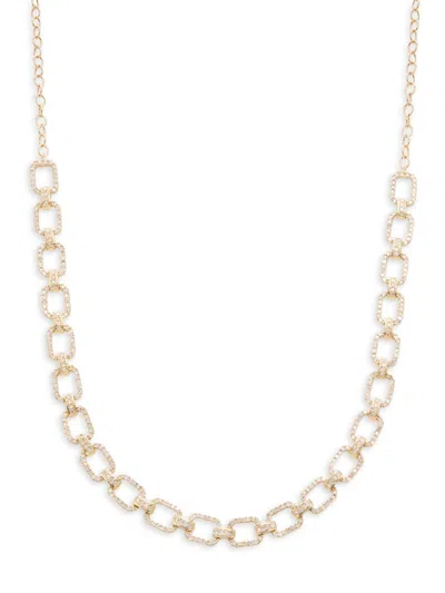 Saks Fifth Avenue Women's 14k Yellow Gold & 0.98 Tcw Diamond Necklace/15"