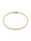 Saks Fifth Avenue Women's 14k Yellow Gold & 1 Tcw Diamond Bezel Tennis Bracelet In Yellow Gold