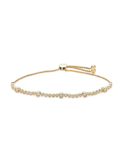 Saks Fifth Avenue Women's 14k Yellow Gold & 1 Tcw Diamond Bolo Bracelet