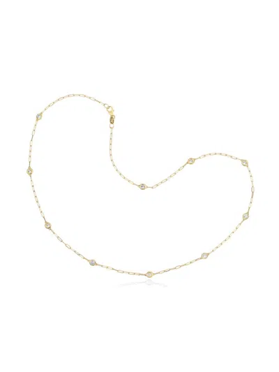 Saks Fifth Avenue Women's 14k Yellow Gold & 1 Tcw Diamond Station Necklace/16"