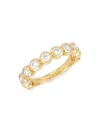 Saks Fifth Avenue Women's 14k Yellow Gold & 1 Tcw Lab Created Diamond Bezel Band Ring In Yellow Gold