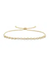 Saks Fifth Avenue Women's 14k Yellow Gold & 1 Tcw Lab-grown Diamond Bolo Bracelet In Gold