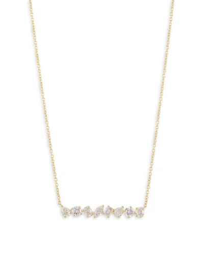 Saks Fifth Avenue Women's 14k Yellow Gold & 1 Tcw Lab Grown Diamond Pendant Necklace
