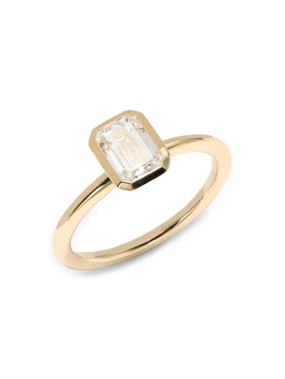 Saks Fifth Avenue Women's 14k Yellow Gold & 1 Tcw Lab Grown Diamond Ring
