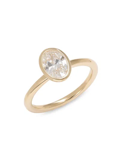 Saks Fifth Avenue Women's 14k Yellow Gold & 1 Tcw Lab-grown Diamond Ring