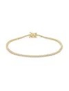 Saks Fifth Avenue Women's 14k Yellow Gold & 1 Tcw Lab-grown Diamond Tennis Bracelet In Yellow Gold