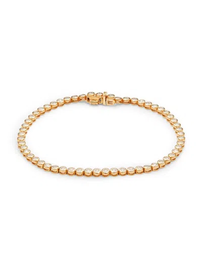 Saks Fifth Avenue Women's 14k Yellow Gold & 1.06 Tcw Diamond Tennis Bracelet