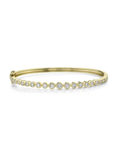 Saks Fifth Avenue Women's 14k Yellow Gold & 1.07 Tcw Diamond Bezel Bracelet