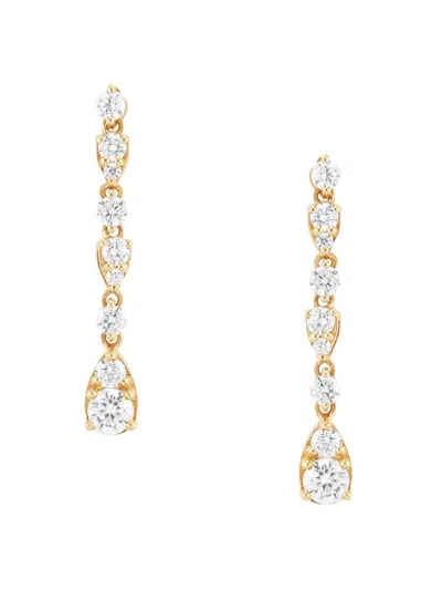 Saks Fifth Avenue Women's 14k Yellow Gold & 1.5 Tcw Lab Created Diamond Drop Earrings
