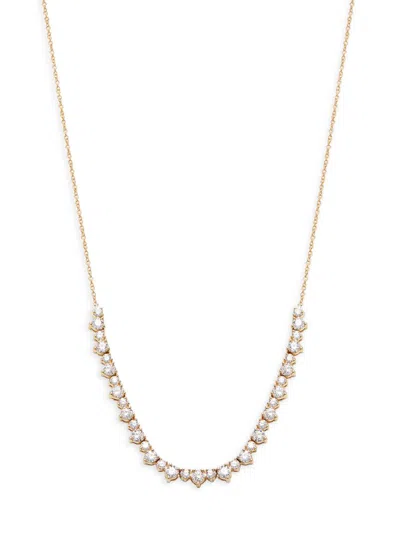 Saks Fifth Avenue Women's 14k Yellow Gold & 1.7 Tcw Lab Grown Alternating Diamond Necklace