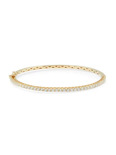 Saks Fifth Avenue Women's 14k Yellow Gold & 1.90 Tcw Diamond Bangle Bracelet
