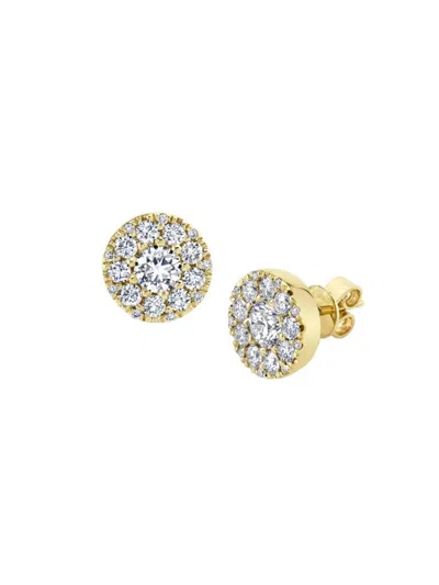 Saks Fifth Avenue Women's 14k Yellow Gold & 2 Tcw Diamond Stud Earrings
