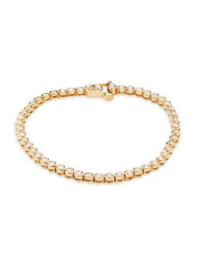 Saks Fifth Avenue Women's 14k Yellow Gold & 2 Tcw Diamond Tennis Bracelet