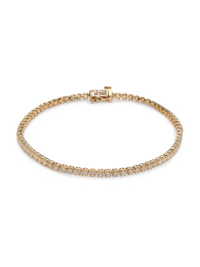 Saks Fifth Avenue Women's 14k Yellow Gold & 2 Tcw Lab Grown Diamond Bracelet