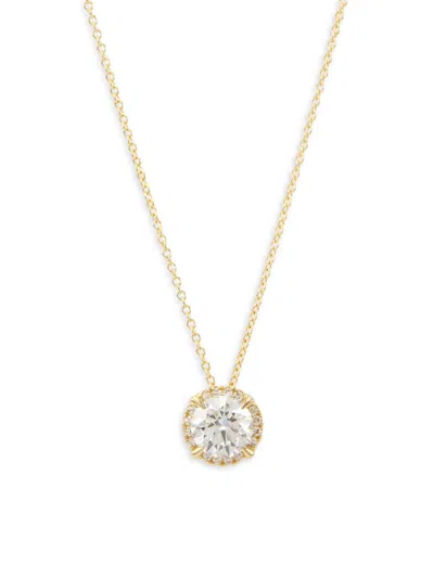 Saks Fifth Avenue Women's 14k Yellow Gold & 2 Tcw Lab Grown Diamond Pendant Necklace