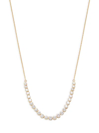 Saks Fifth Avenue Women's 14k Yellow Gold & 2 Tcw Lab Grown Graduated Diamond Necklace
