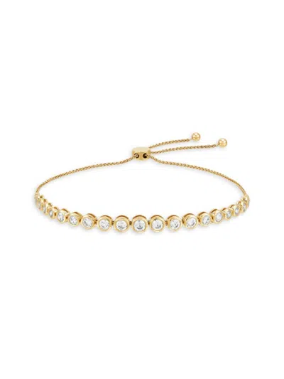 Saks Fifth Avenue Women's 14k Yellow Gold & 2.00 Tcw Diamond Bolo Bracelet