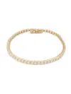 Saks Fifth Avenue Women's Radiant Value 14k Yellow Gold & 3 Tcw Lab Grown Diamond Tennis Bracelet In Gold