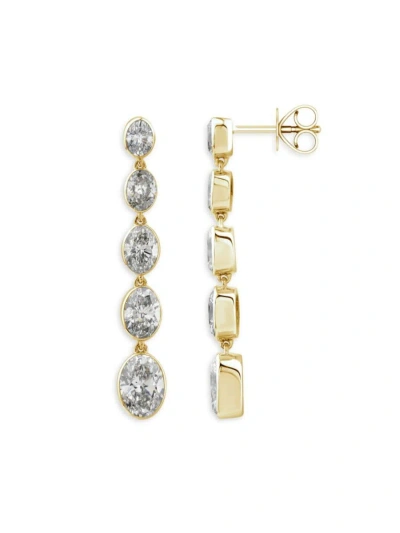 Saks Fifth Avenue Women's 14k Yellow Gold & 3.5 Tcw Lab Grown Diamond Drop Earrings