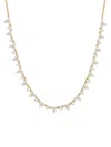 Saks Fifth Avenue Women's 14k Yellow Gold & 3.5 Tcw Lab Grown Diamond Half Tennis Necklace In Yellow Gold