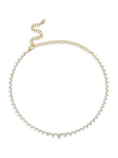 Saks Fifth Avenue Women's 14k Yellow Gold & 4.08 Tcw Diamond Necklace