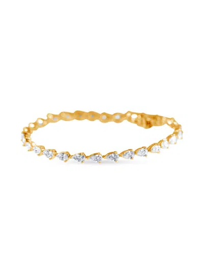 Saks Fifth Avenue Women's 14k Yellow Gold & 4.75tcw Lab-grown Diamond Bracelet