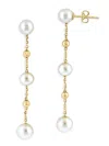 Saks Fifth Avenue Women's 14k Yellow Gold & 5-6mm Fresh Water Pearl Drop Earrings In Yellow Gold
