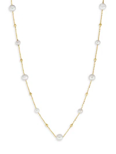 Saks Fifth Avenue Women's 14k Yellow Gold & 5-7mm Freshwater Pearl Necklace/18"