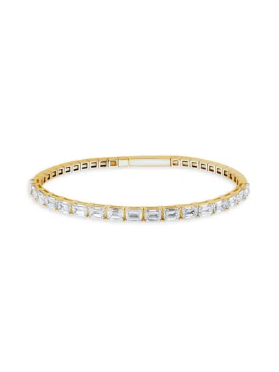 Saks Fifth Avenue Women's 14k Yellow Gold & 5 Tcw Lab Grown Diamond Bangle Bracelet