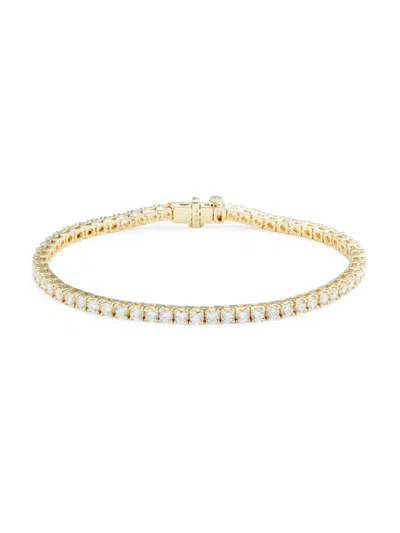 Saks Fifth Avenue Women's 14k Yellow Gold & 5 Tcw Lab Grown Diamond Bracelet