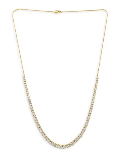 Saks Fifth Avenue Women's 14k Yellow Gold & 5.5 Tcw Graduated Lab Grown Diamond Necklace
