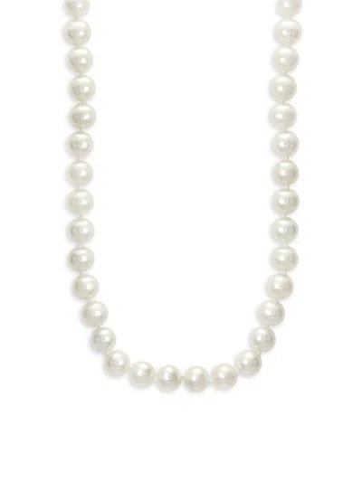 Saks Fifth Avenue Women's 14k Yellow Gold & 6.3-7.3mm Round Freshwater Pearl Necklace