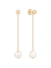 Saks Fifth Avenue Women's 14k Yellow Gold & 8-8.5mm Freshwater Pearl Drop Earrings In Yellow Gold