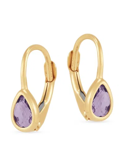 Saks Fifth Avenue Women's 14k Yellow Gold & Amethyst Drop Earrings