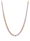 Saks Fifth Avenue Women's 14k Yellow Gold & Amethyst Tennis Necklace In Amethyst
