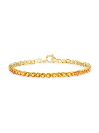 Saks Fifth Avenue Women's 14k Yellow Gold & Citrine Bracelet
