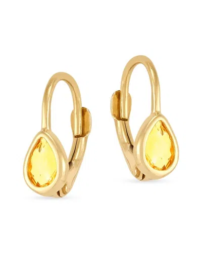 Saks Fifth Avenue Women's 14k Yellow Gold & Citrine Drop Earrings