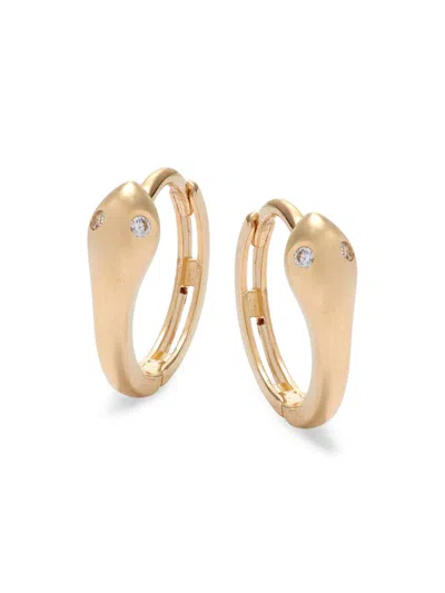 Saks Fifth Avenue Women's 14k Yellow Gold & Cubic Zirconia Drop Earrings