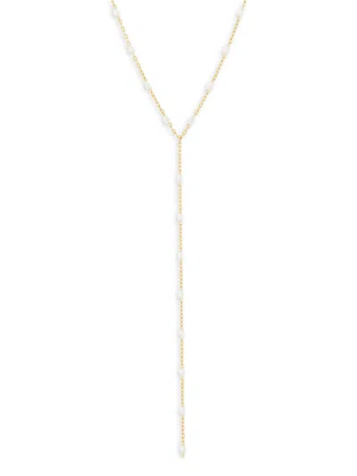 Saks Fifth Avenue Women's 14k Yellow Gold & Enamel Bead Lariat Necklace