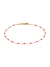 Saks Fifth Avenue Women's 14k Yellow Gold & Enamel Bead Station Chain Bracelet In Yellow Gold