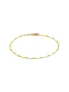 Saks Fifth Avenue Women's 14k Yellow Gold & Enamel Bead Tincup Bracelet In Yellow Gold