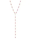 Saks Fifth Avenue Women's 14k Yellow Gold & Enamel Lariat Necklace In Gold