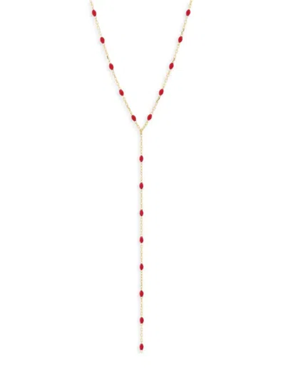 Saks Fifth Avenue Women's 14k Yellow Gold & Enamel Lariat Necklace