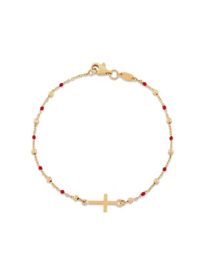 Saks Fifth Avenue Women's 14k Yellow Gold & Enamel Tincup Bracelet