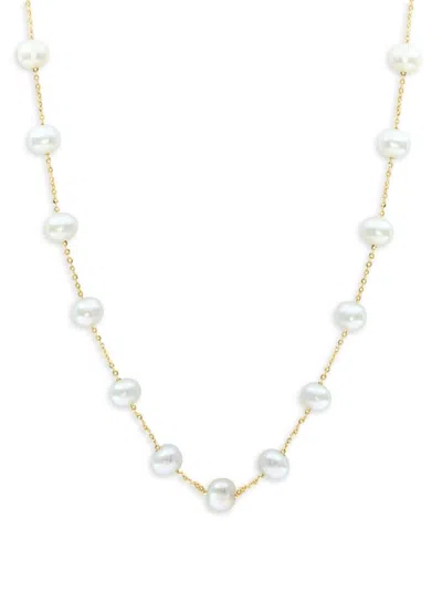 Saks Fifth Avenue Women's 14k Yellow Gold & Fresh Water Pearl 18-inch Necklace